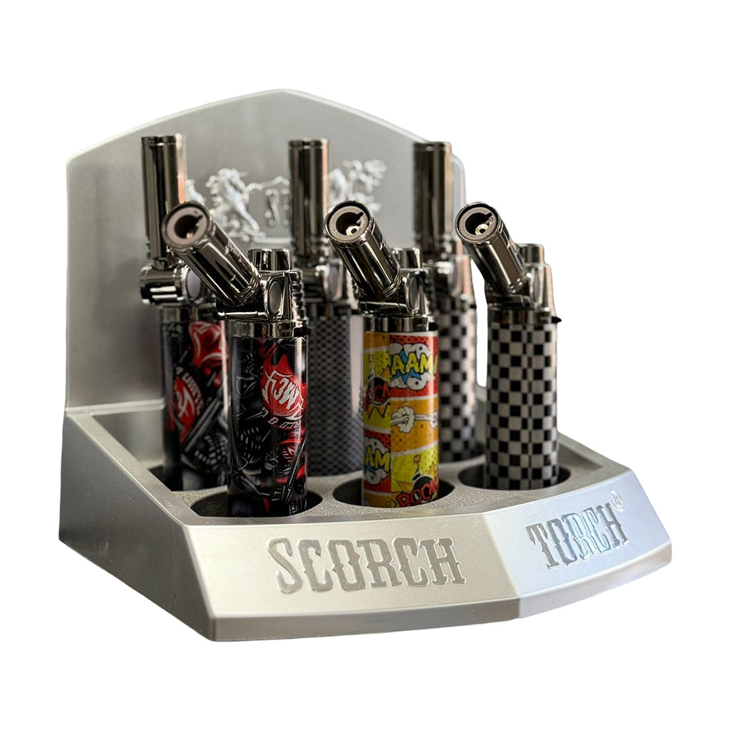 Scorch Torch 6.5″ to 5″ Adjustable Angle Torch – 90 to 45 Degree Assorted Graffiti (61673-1)-6/display-