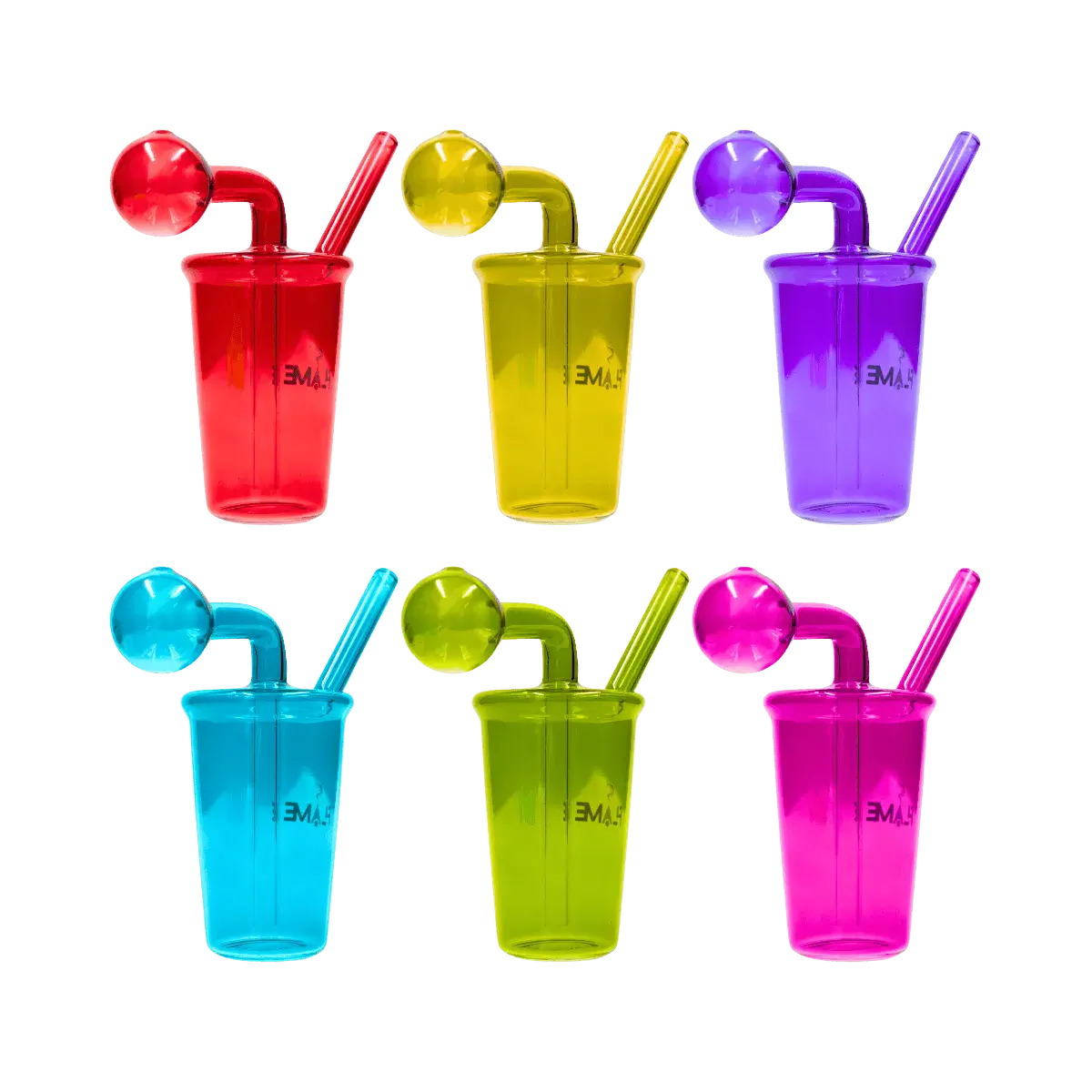 OBO 50 - 4.5" Drink Cup Oil Bong - Assorted Colors