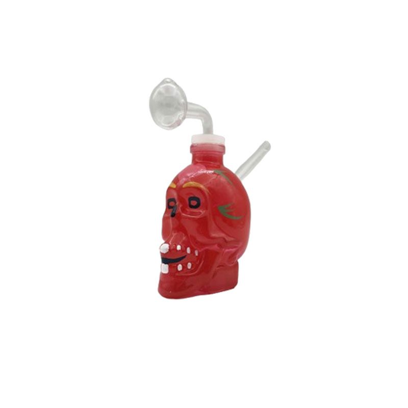 4″ Skull Glass Oil Bong