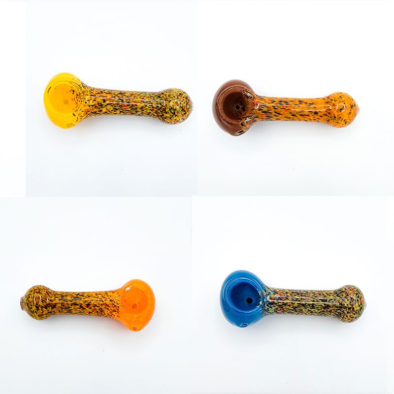 JD04-Glass Pipe – Assorted Colors -Speckled Glass (20ct)