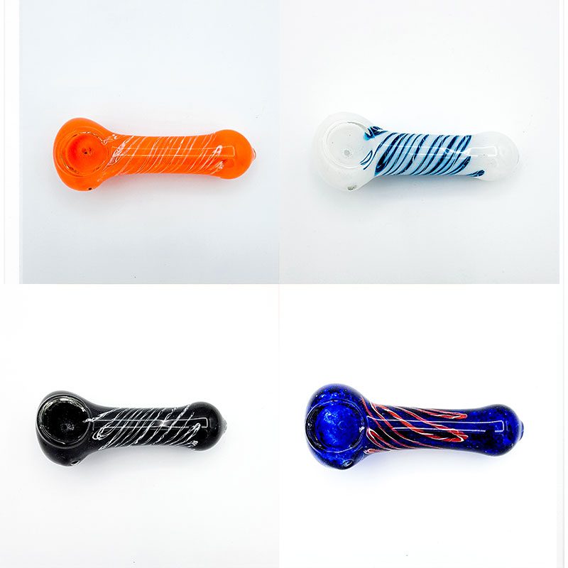 JD06 – Glass Pipe – Assorted Colors – Smooth Boi (20ct)