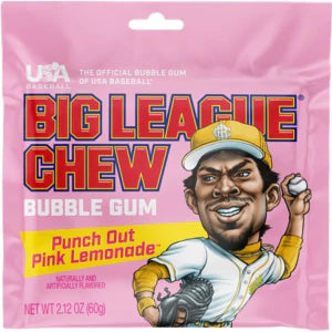 Big League Chew Punch Out Pink Lemonade 12CT