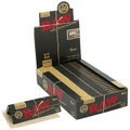Raw Classic Black 1 1/4 Rolling Paper - 24 Pack