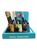Soul Single Flame Adjustable Angle Torch Lighter (1811) - 9CT