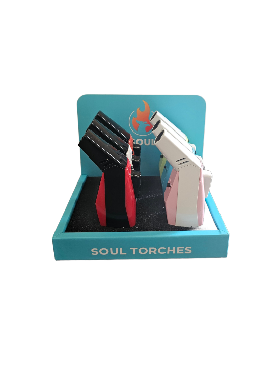 Soul Single Flame Torch Lighter (1817) – 6CT //
