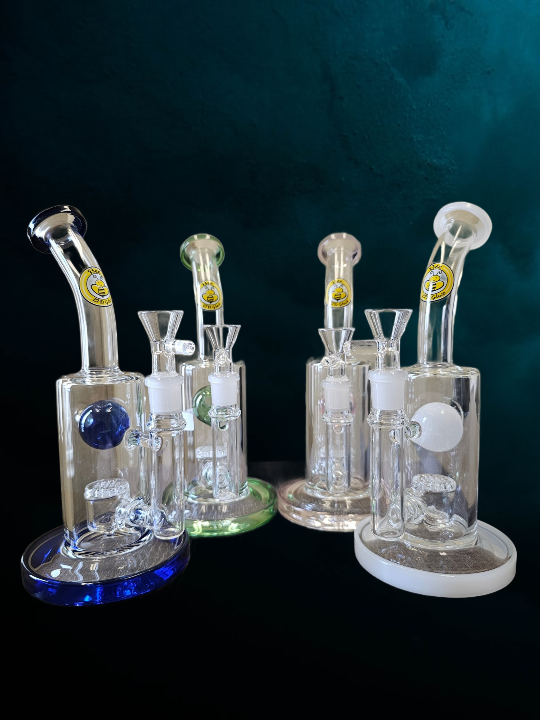 8" Percolator Bong by BEE GLASS [JD164]