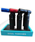 Soul 1825 Slim Rubber Handle Torch Lighter (6CT)