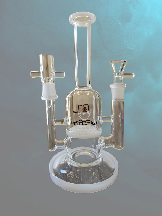 Honeycomb Percolator Glass Bong by POTHEAD GLASS [JD138]