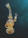 Smoked Silver Glass Bong [JD107]