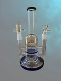 Honeycomb Percolator Glass Bong by POTHEAD GLASS [JD138]