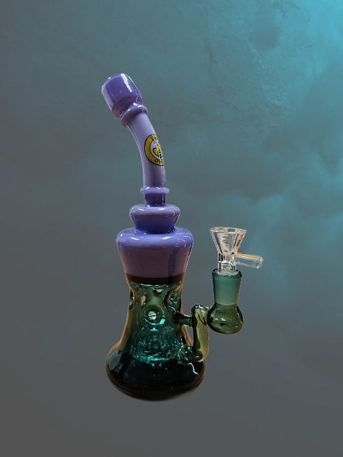 10" Glass Bong with Percolator [JD166]