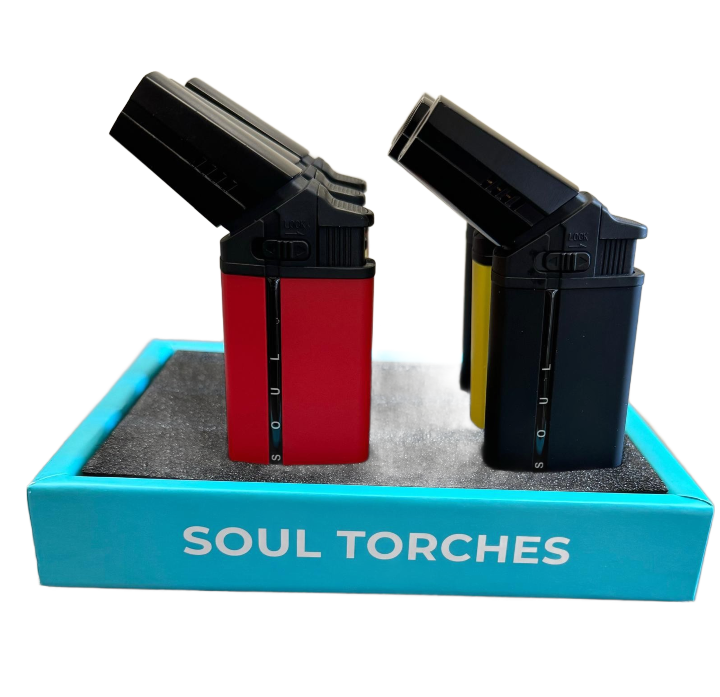 SOUL 1827 Bent BBQ Single Flame Torch Lighter (6CT) //