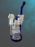 Double Chamber Glass Recycler Bong by FELIX GLASS [JD115]