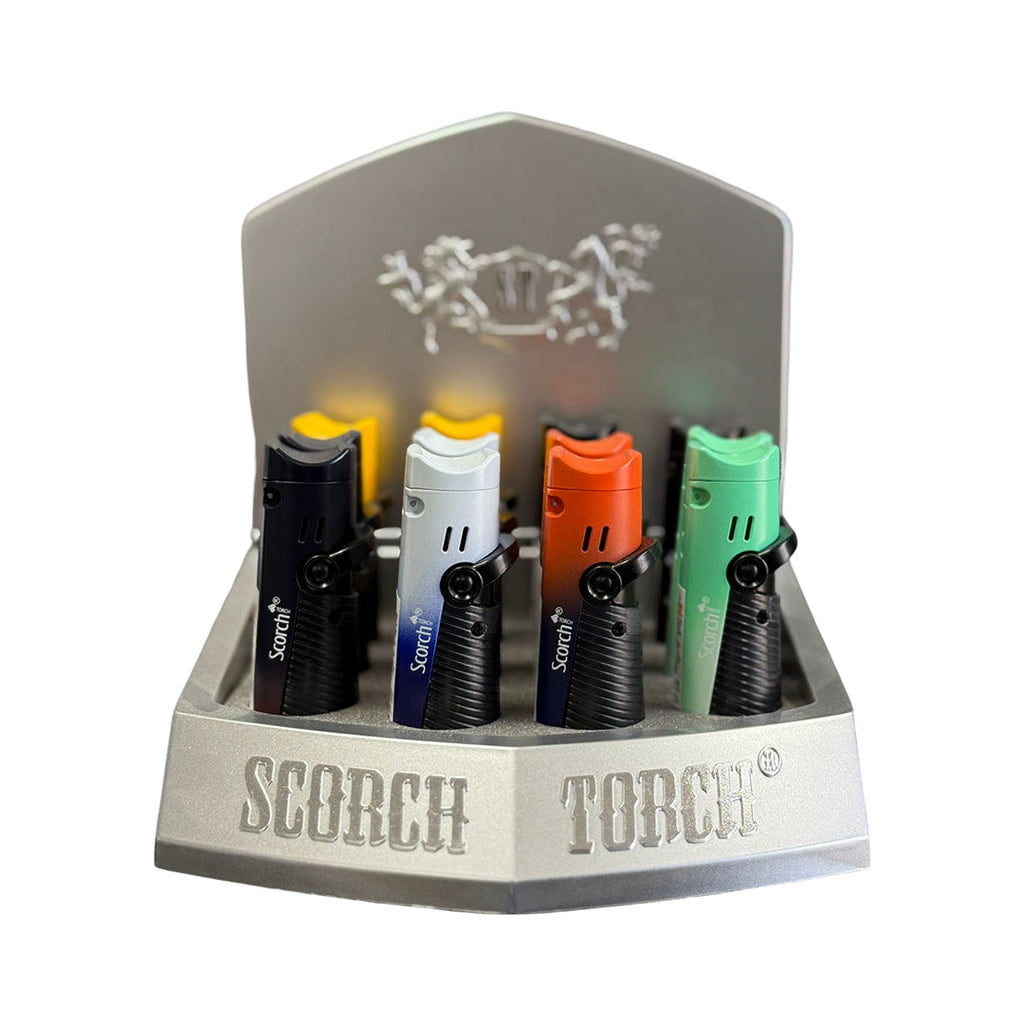 Scorch Torch – 70degree Angle 2 Torch Cigar Punch 3.25″ (61701-2T)-12/Display-