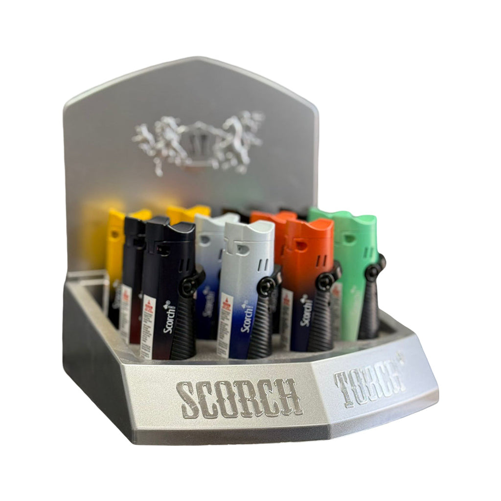 Scorch Torch – 70degree Angle 2 Torch Cigar Punch 3.25″ (61701-2T)-12/Display-