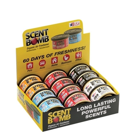 Scent Bomb Gel Disk - 12 Assorted Pack Display