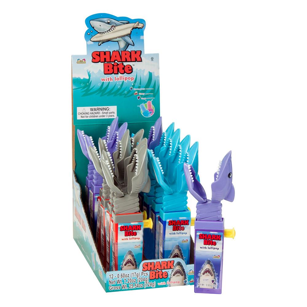 Shark Bite Candy Lollipop 12CT