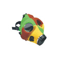 Silicone Skull Shape Mask Bong – Green/Brown/Yellow