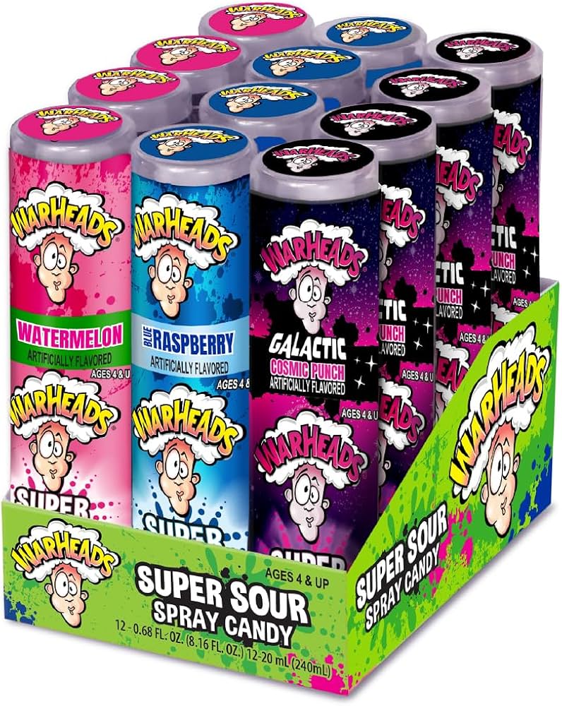 Warhead Sour Spray Candy - 12CT