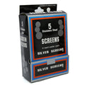 Silver pipe screen (5 screens/pack – 100pack/box)