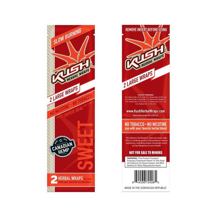 Kush Herbal Wraps Conical Pre-Rolled Cones Original 2/pack