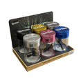 POSH LED Herb Grinder With Transparent Storage Jar - 6/Display [ GR 59 ]