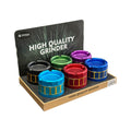 POSH Premium Barrel-Style 4-Piece Herb Grinder - 6/Display [ GR 37 ]
