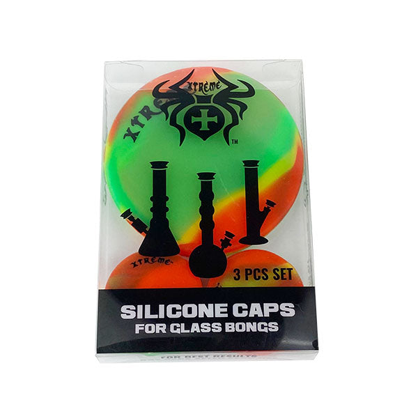 Xtreme Silicone Cap for Glass Bong – 3pcs Set